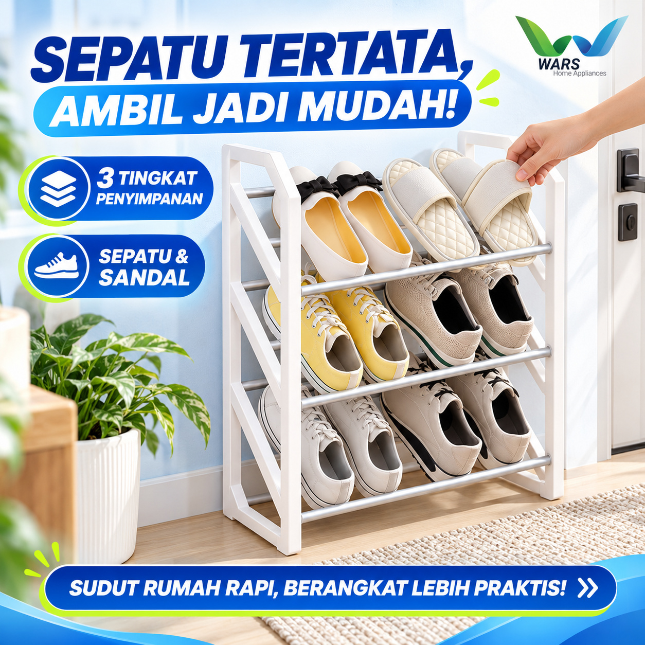 05_Pemakaian_Rak_Sepatu